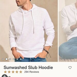 Men’s Faherty Slub Cotton Hoodie XL